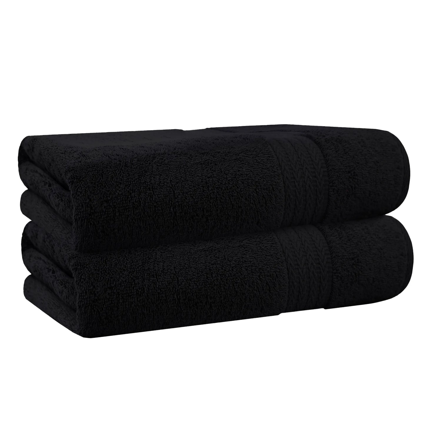 Premium Bath Towels - Luxury Soft Towels - Black