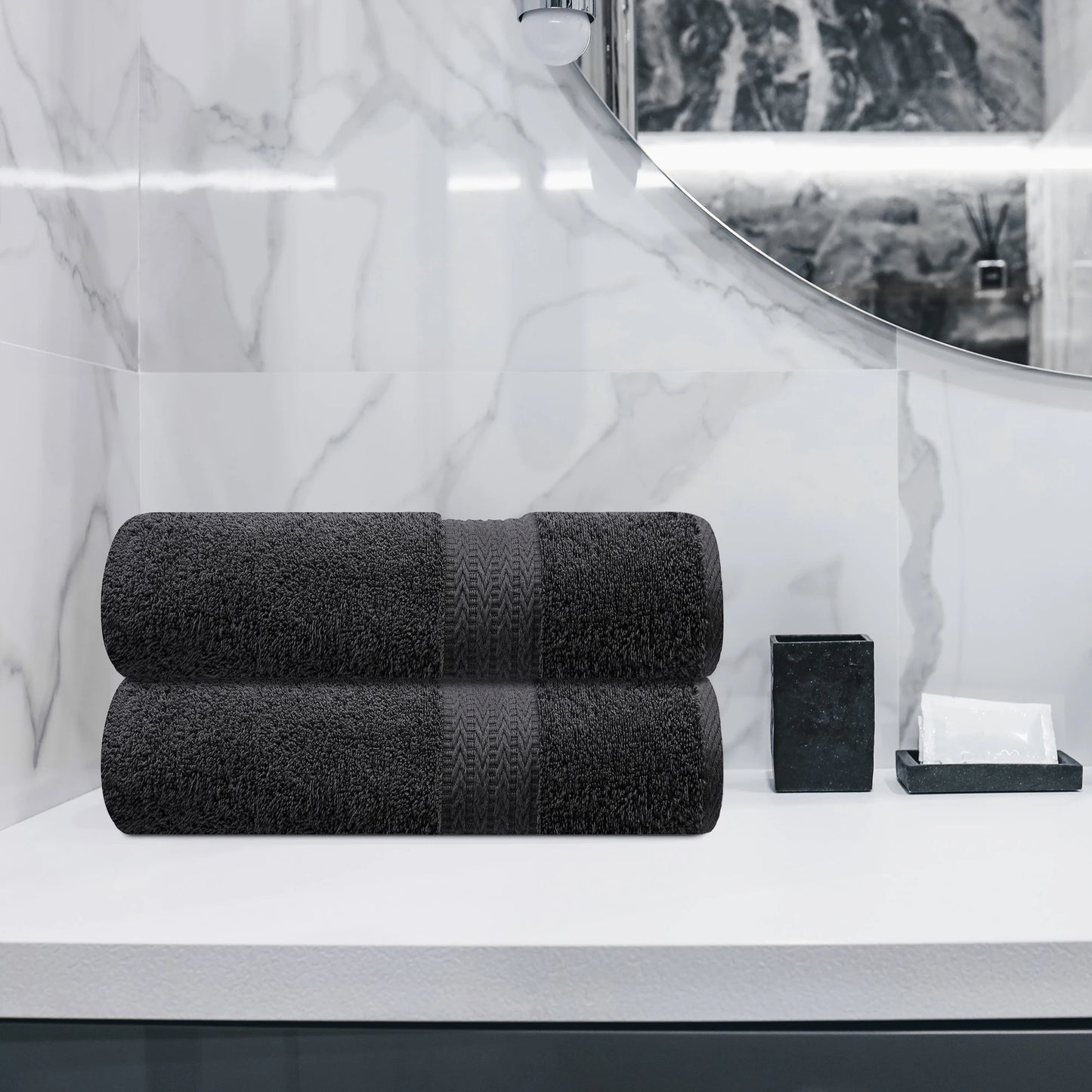 Premium Bath Towels -Luxury Soft Towels - Light Grey