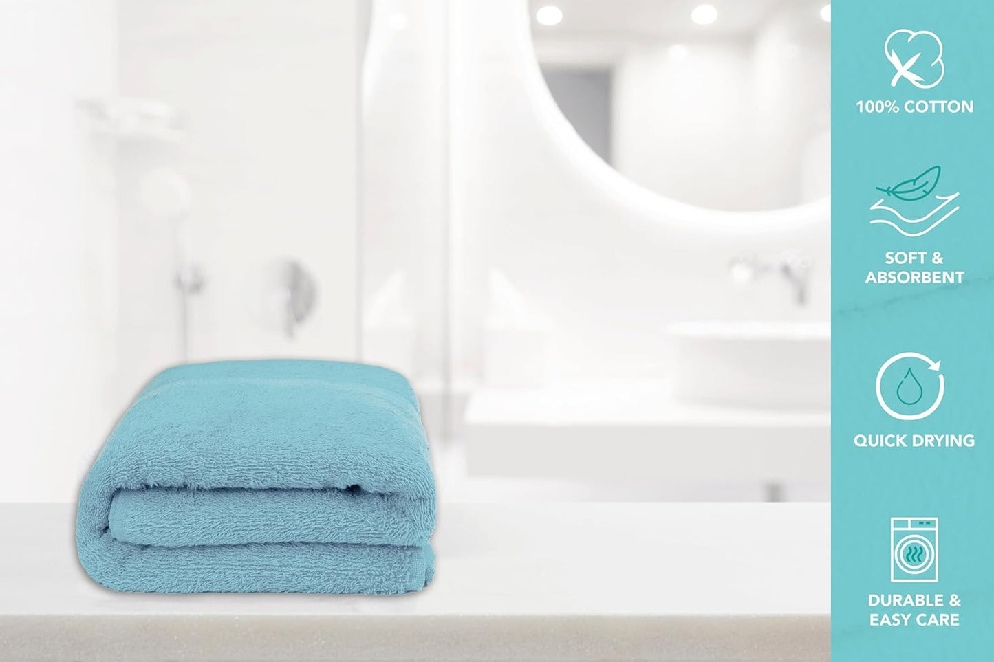 Aqua Bath Towel Set