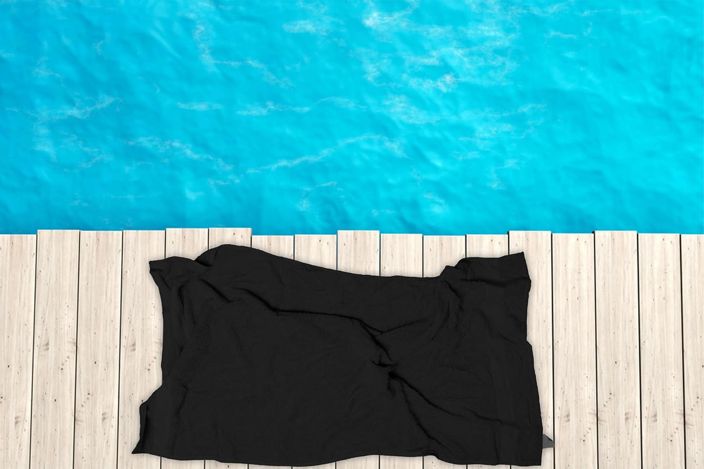 Black Bath Towel Set