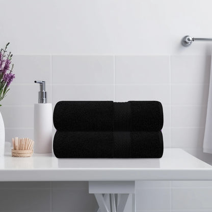 Premium Bath Towels - Luxury Soft Towels - Black