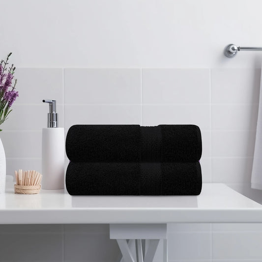 Premium Bath Towels - Luxury Soft Towels - Black