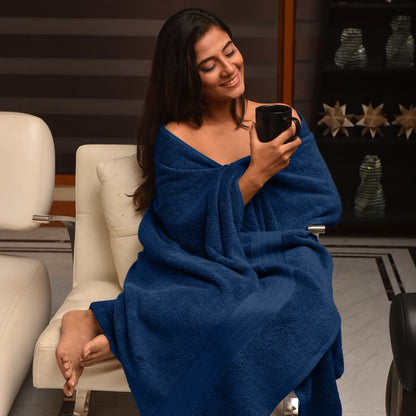Premium Bath Towels - Luxury Soft Towels - Navy