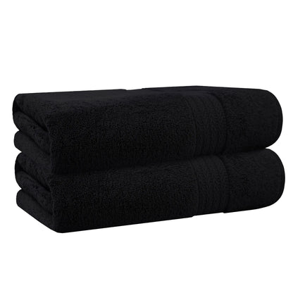 Premium Bath Towels - Luxury Soft Towels - Black