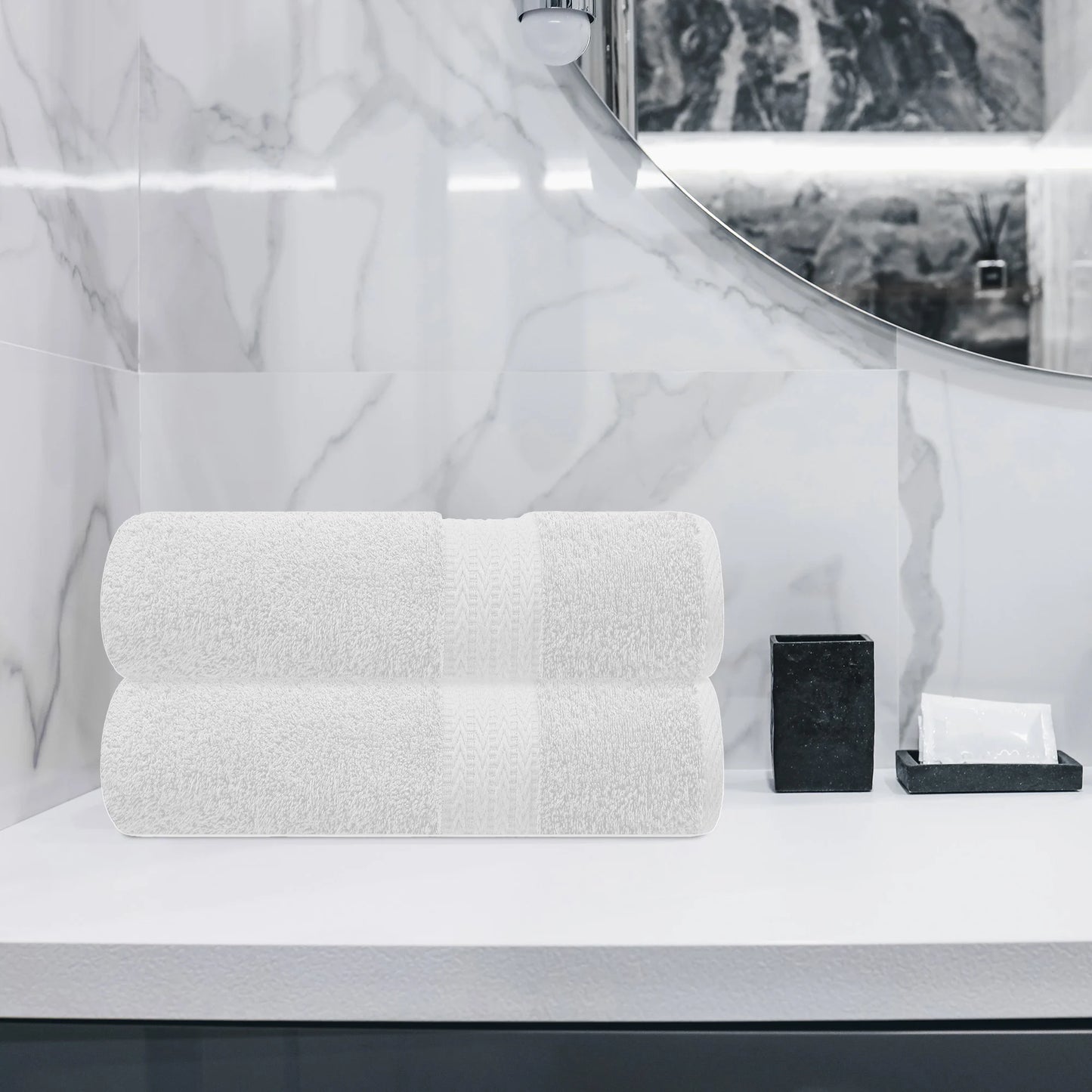 Premium Bath Towels - Luxury Soft Towels - White